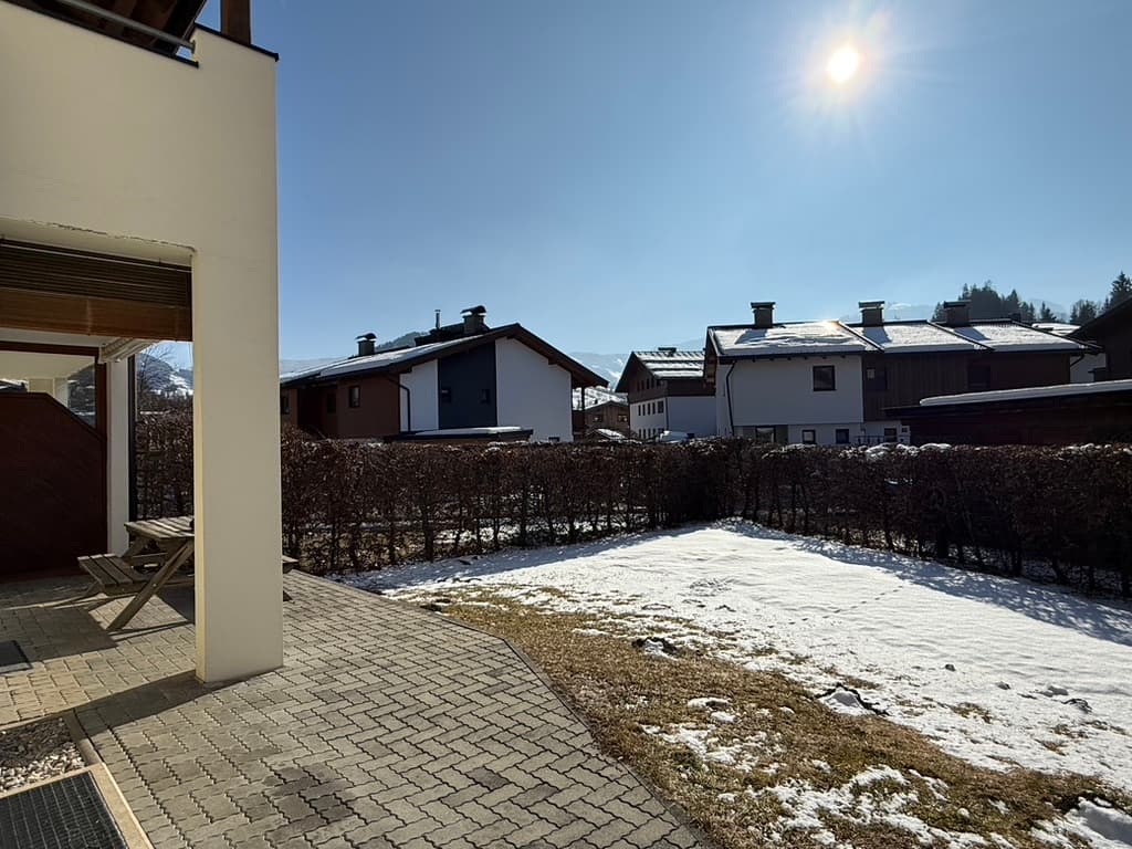 Het terras en de tuin