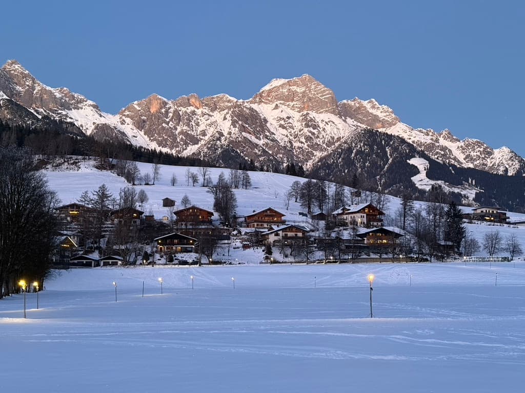 Avondlicht op het Hochkönig
